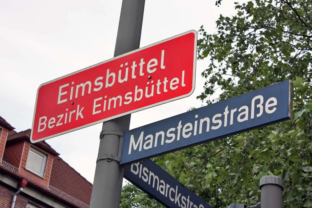 Straßenschild in Hamburg-Eimsbüttel