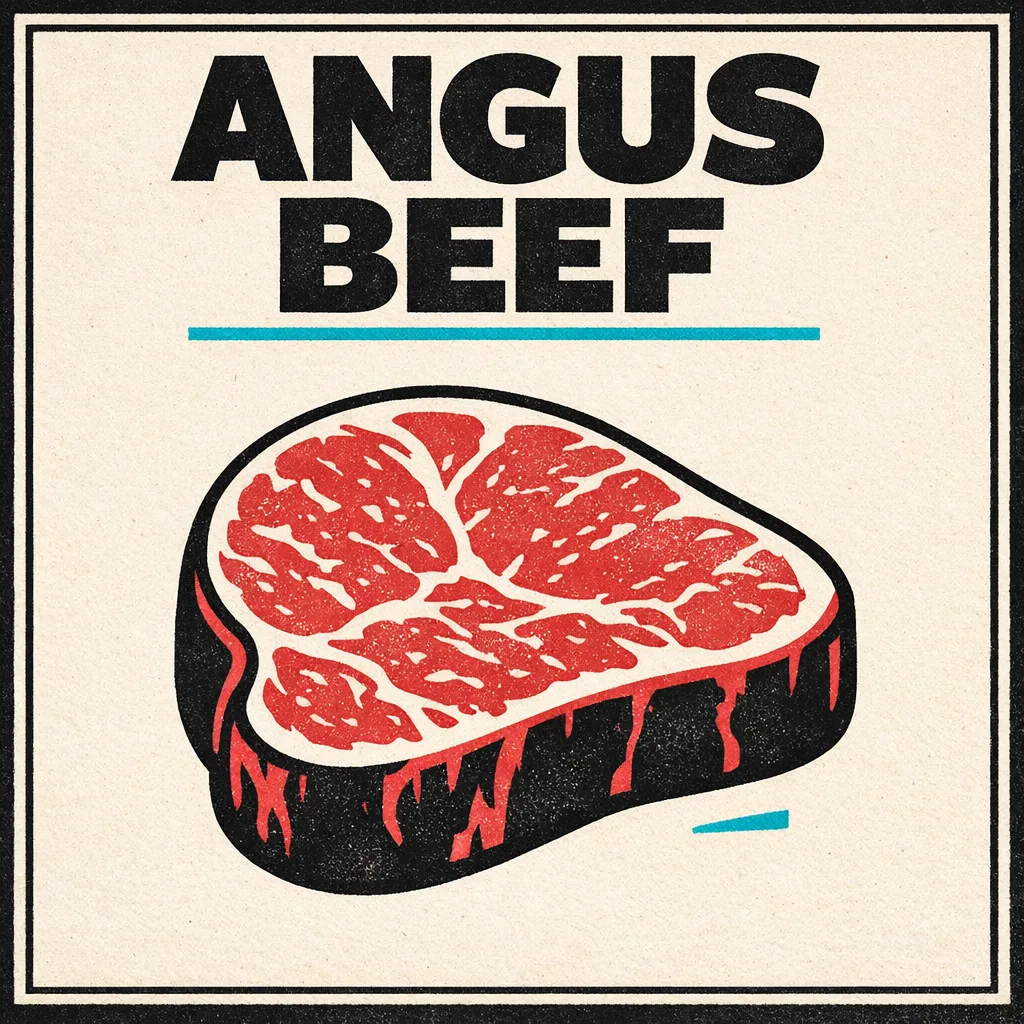 Infografik zum Angus Beef — Herkunft, Merkmale und typische Cuts