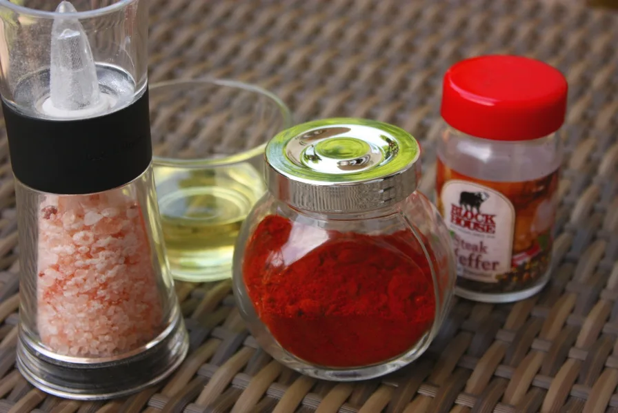 Rumpsteak-Gewuerze und Marinade-Zutaten