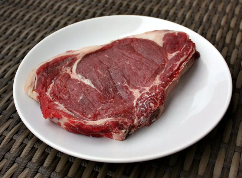 Originalfoto von Norman: rohes Porterhouse-Steak